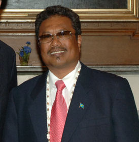 Palau President Tommy Remengesau